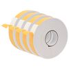 vidaXL Cinta de espuma autoadhesiva 4 uds. Blanco 40mm x 5m Espuma CR