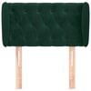 vidaXL Cabecero de terciopelo verde oscuro 83x23x78/88 cm