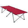 vidaXL Cama de Camping Plegable Manual 2 pcs Rojo 62 x 194 x 42 cm