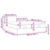 vidaXL Estructura de cama otomana con colchones tela crema 200x200cm
