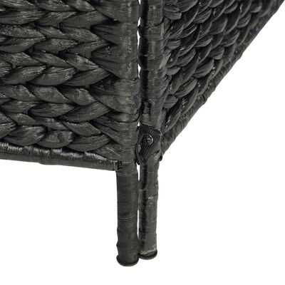 vidaXL Biombo divisor 4 paneles jacinto de agua negro 154x160 cm