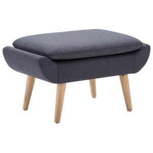 vidaXL Reposapi&eacute;s tapizado de tela 73x43x42 cm gris oscuro