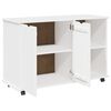vidaXL Gabinete rodante 100 x 39 x 65,5 cm Madera de Pino Macizo