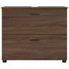 vidaXL Gabinete de Ba&ntilde;o con caj&oacute;n Roble Marr&oacute;n 76,5 x 35 x 64 cm