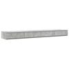 vidaXL Cajones de cama con caj&oacute;n Gris Concreto 180 x 36,5 x 16,5 cm