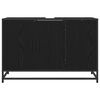 vidaXL Mueble de Cuarto de Ba&ntilde;o con puerta Roble Negro 90 x 33 x 60 cm