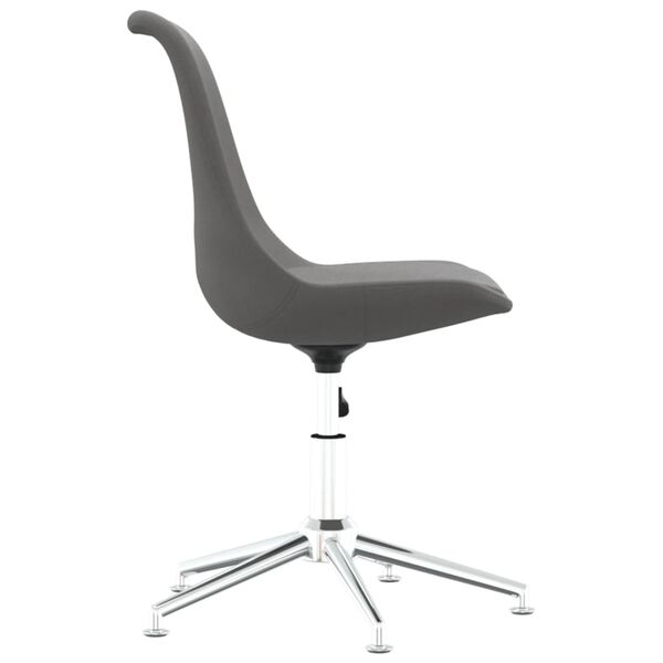 vidaXL Silla de oficina giratoria de tela gris claro