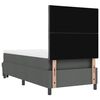 vidaXL Cama tipo Box Spring con colch&oacute;n Gris oscuro 100 x 200 cm tela