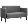 vidaXL Sof&aacute; Loveseat gris oscuro 109 cm tejido de pana
