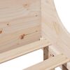 vidaXL Estructura de cama sin colch&oacute;n madera maciza de pino 120x190 cm