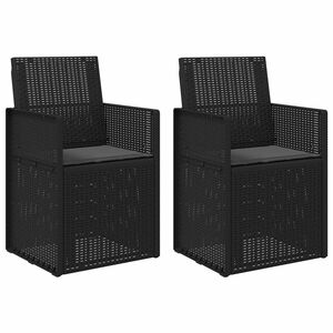 vidaXL Sillas de comedor de jard&iacute;n 2 uds. Gris antracita PP