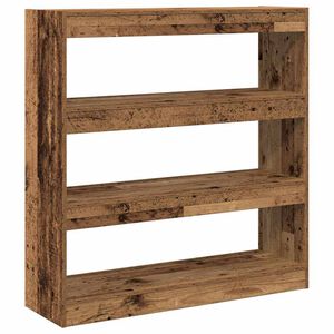 vidaXL Estanter&iacute;a para libros 3 niveles 100 x 30 x 103 cm Madera vieja