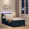 vidaXL Cama Box Spring LED Verde oscuro 100 x 200 cm Terciopelo