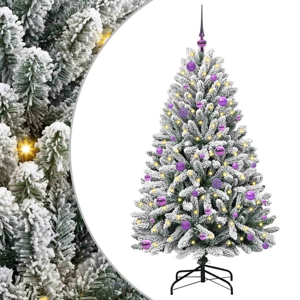 vidaXL Árbol de Navidad artificial Verde y 150 cm PVC y Metal