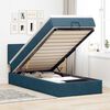 vidaXL Estructura cama otomana colch&oacute;n terciopelo azul oscuro