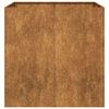 vidaXL Jardinera oxidada 80x80x80 cm acero corten