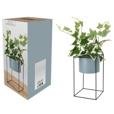 H&S Collection Planta artificial en maceta con soporte de metal 44 cm