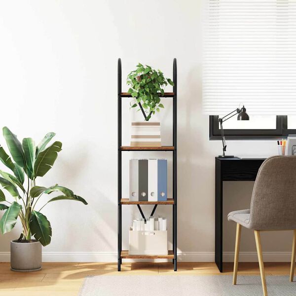 vidaXL Estante de libros Madera vieja 40 x 30 x 146 cm