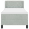 vidaXL Cama tipo Box Spring Gris Claro 200 x 80 cm Terciopelo