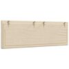 vidaXL Cabecero de cama acolchado Hanko tela crema 140 cm