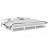 vidaXL Estructura de cama familiar sin colch&oacute;n blanco 240x200 cm