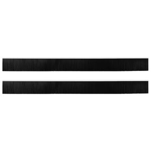vidaXL Sellos de cepillo para puertas autoadhesivos 2 uds. 100 cm