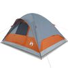vidaXL Tienda familiar con c&uacute;pula para 6 personas impermeable naranja