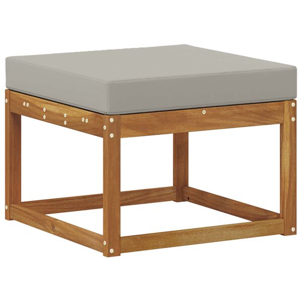 vidaXL Conjunto de sof&aacute;s de exterior 7 pcs Gris Natural y Claro