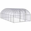 vidaXL Gallinero de exterior de acero galvanizado 3x6x2 m