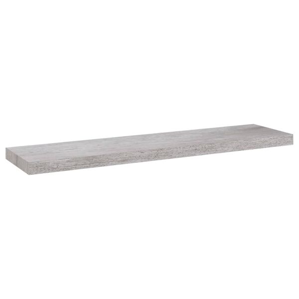 vidaXL Estante flotante de pared gris hormigón MDF 90x23,5x3,8 cm