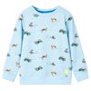 Sudadera infantil azul claro m&eacute;lange 116