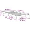 vidaXL Estructura de cama con almacenamiento Blanco 90 x 210 cm Madera