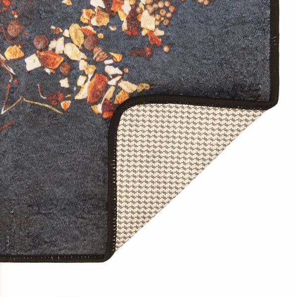 vidaXL Alfombra de cocina lavable antideslizante multicolor 60x180 cm