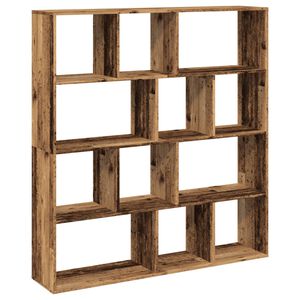 vidaXL Estanter&iacute;a de madera de ingenier&iacute;a envejecida 132x29x141,5 cm