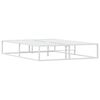 vidaXL Estructura cama sin colchón metal blanco 140x200 cm