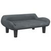 vidaXL Cama para perros de terciopelo gris oscuro 70x40x24 cm