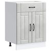 vidaXL Mueble bajo de cocina Lucca madera contrachapada gris cemento