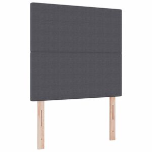vidaXL Cabecero LED con tiras LED Gris oscuro 80 cm Tela de Pana