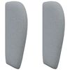 vidaXL Oreja de cabecero Gris claro tela