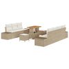 vidaXL Conjunto de sof&aacute;s de jard&iacute;n 10 uds. 9-N&uacute;mero de plazas Beige