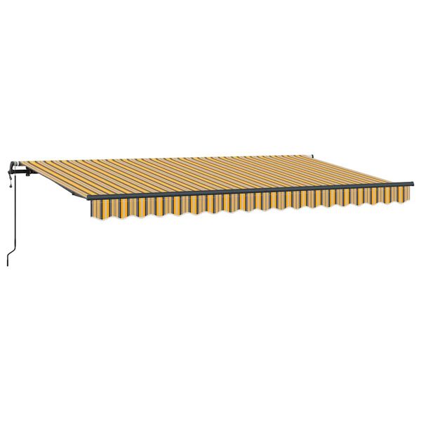 vidaXL Toldo Retr&aacute;ctil Amarillo 400 x 200 cm tela