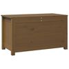 vidaXL Caja de almacenaje madera maciza pino marrón miel 80x40x45,5 cm