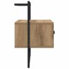 vidaXL Armario de Noche 2 pcs Roble artesanal 35 x 30 x 51 cm