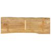 vidaXL Tablero de mesa borde natural madera maciza mango 120x40x2,5 cm