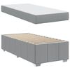 vidaXL Estructura de cama con colch&oacute;n Gris Claro 80 x 200 cm tela