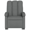 vidaXL Sill&oacute;n de masaje el&eacute;ctrico reclinable elevable tela gris oscuro