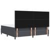 vidaXL Cama tipo Box Spring Gris Oscuro y 200 x 200 cm Tela de Pana