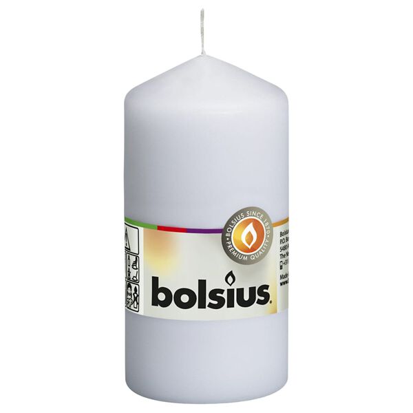 Bolsius Velas 10 unidades blancas 120x58 mm