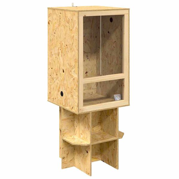 vidaXL Terrario Marr&oacute;n 50 x 50 x 130 cm OSB