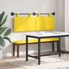 vidaXL Cabecera Colgante Amarillo Claro 150 x 55 x 5 cm Tela de Pana